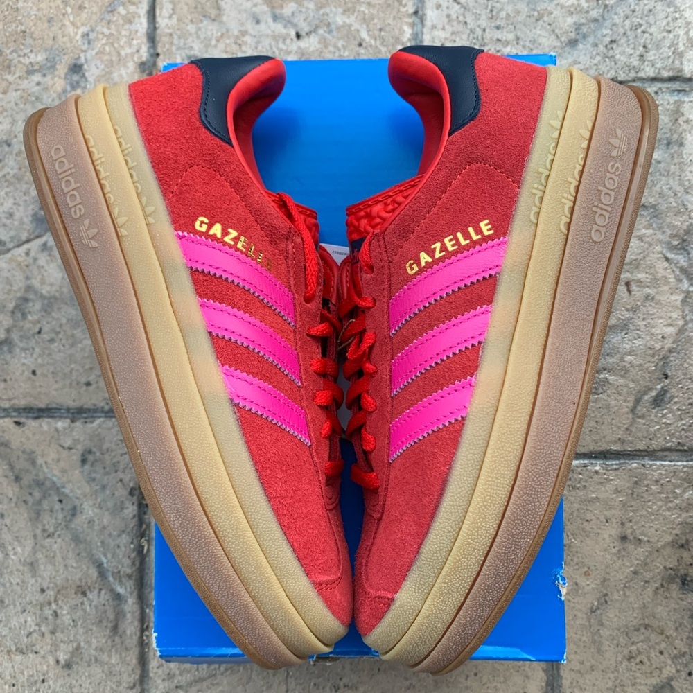 Adidas Gazelle Bold ‘Red Semi Lucid Fuchsia’